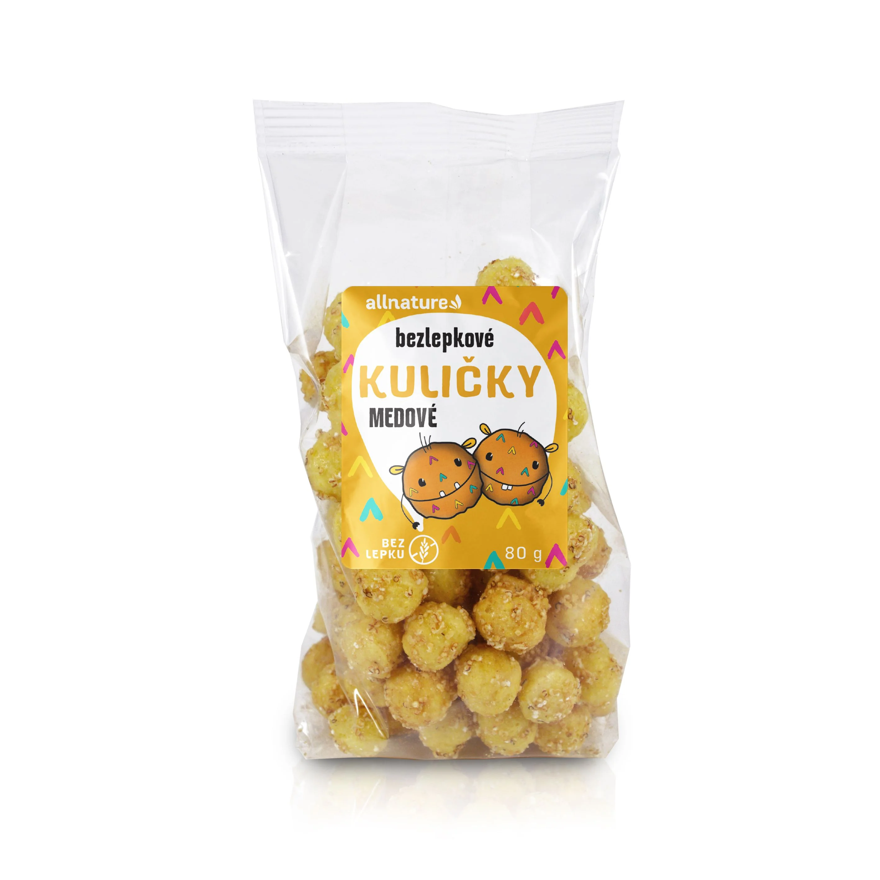 Allnaturegulicky Medove 1×80 g, cereálne guličky