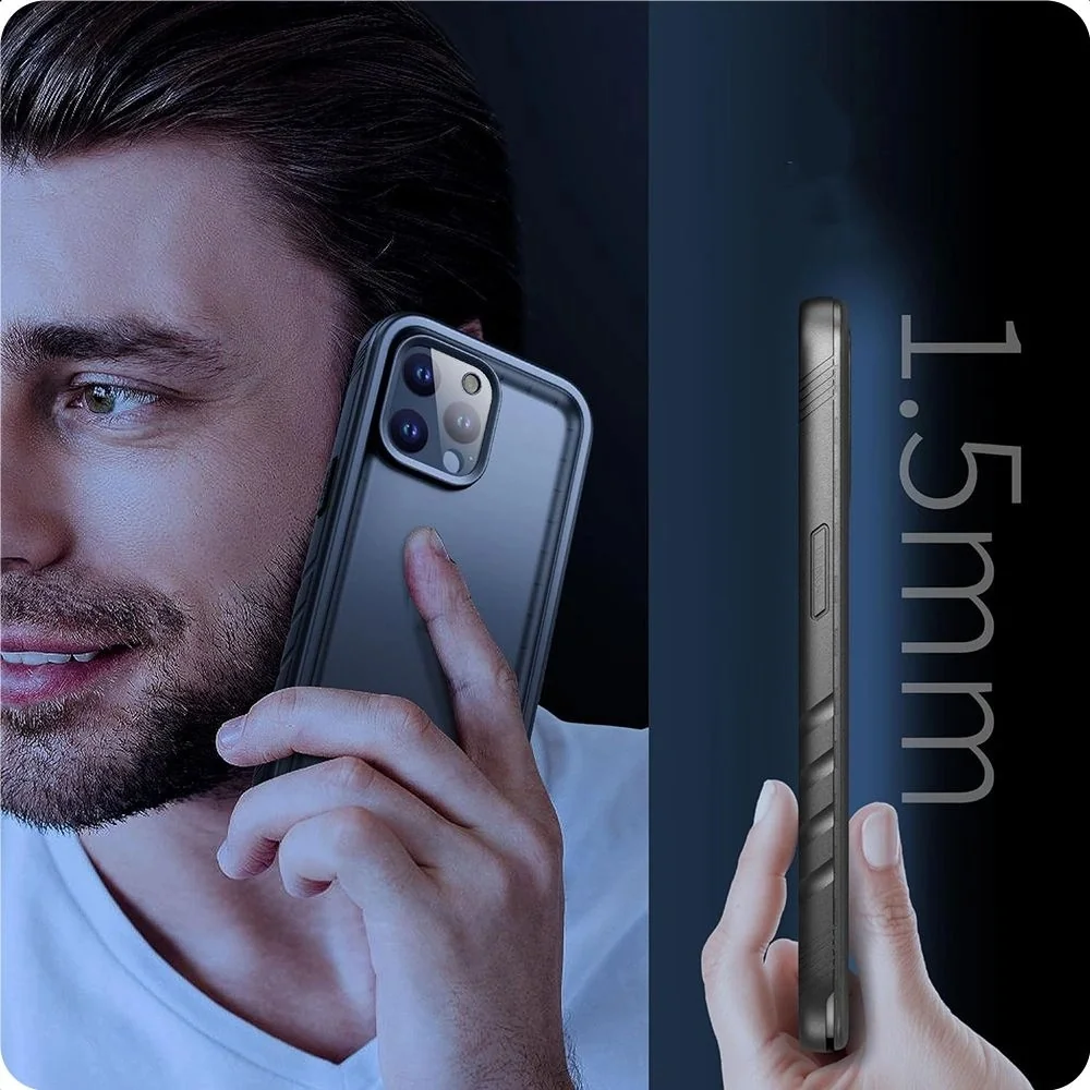 Tech-Protect Shellbox IP68 kryt na iPhone 15, čierny