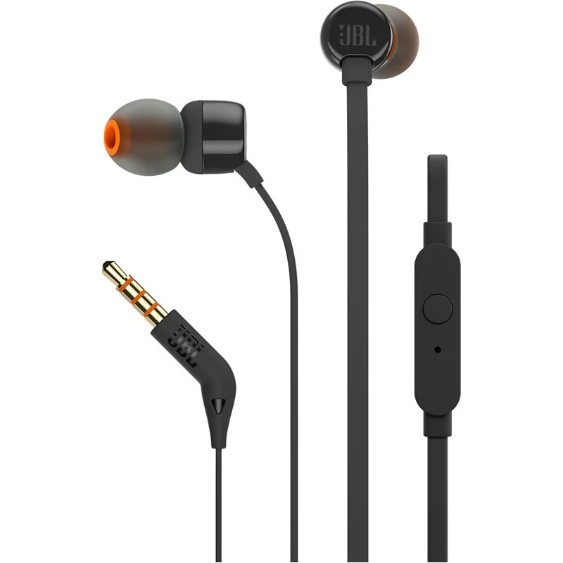 Minislúchadlá do uši špuntové JBL T110BLK čierne