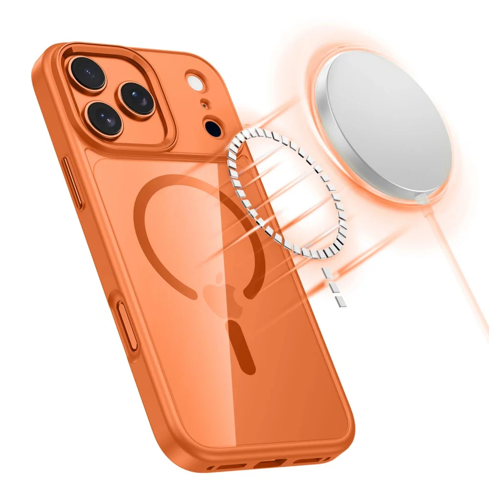 Tech-Protect MagMat MagSafe kryt na iPhone 17 Pro Max, oranžový 