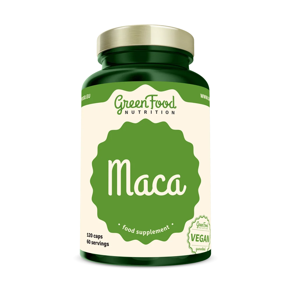 GreenFood Nutrition Maca 120cps 1×120 cps, výživový doplnok