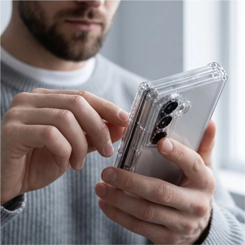 Tech-Protect FlexAir Hybrid kryt na Samsung Galaxy Z Fold 8 Ultra, priesvitný