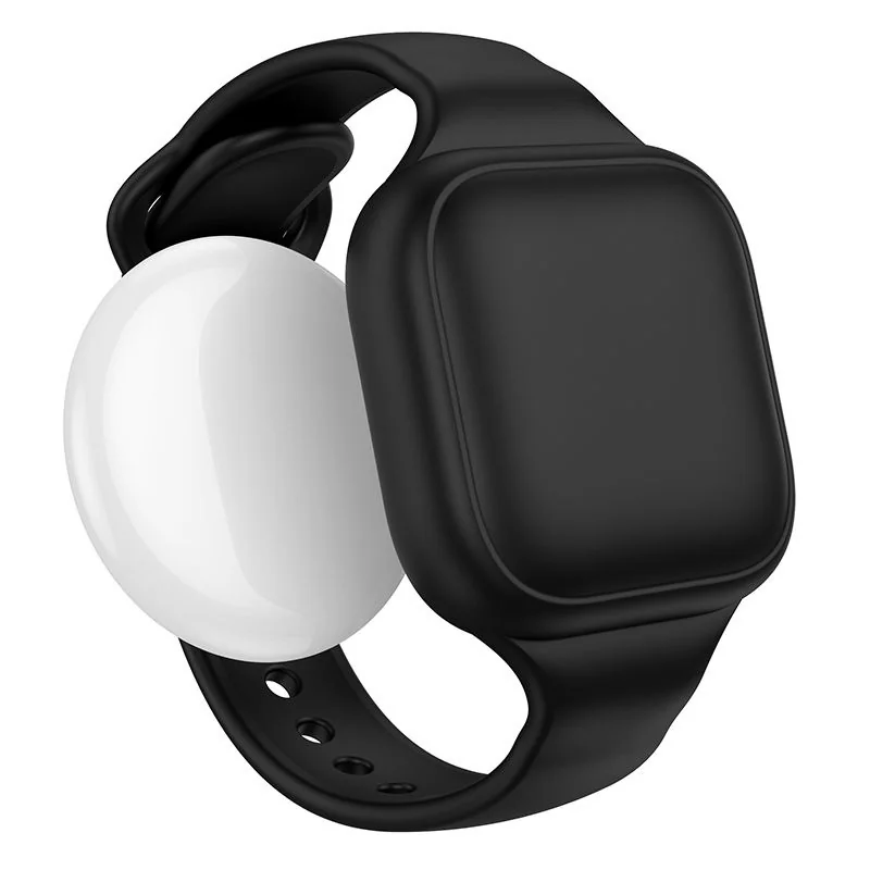 Hoco E91E detský lokalizačný náramok Apple FindMy, čierny