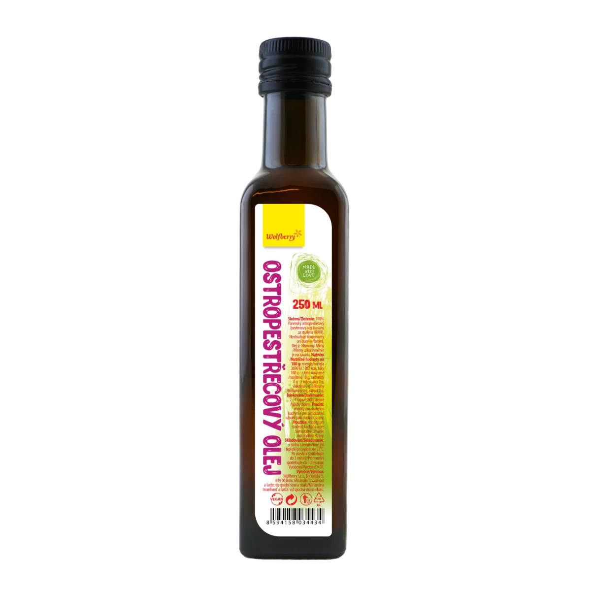Wolfberry Ostropestrecový olej 250 ml