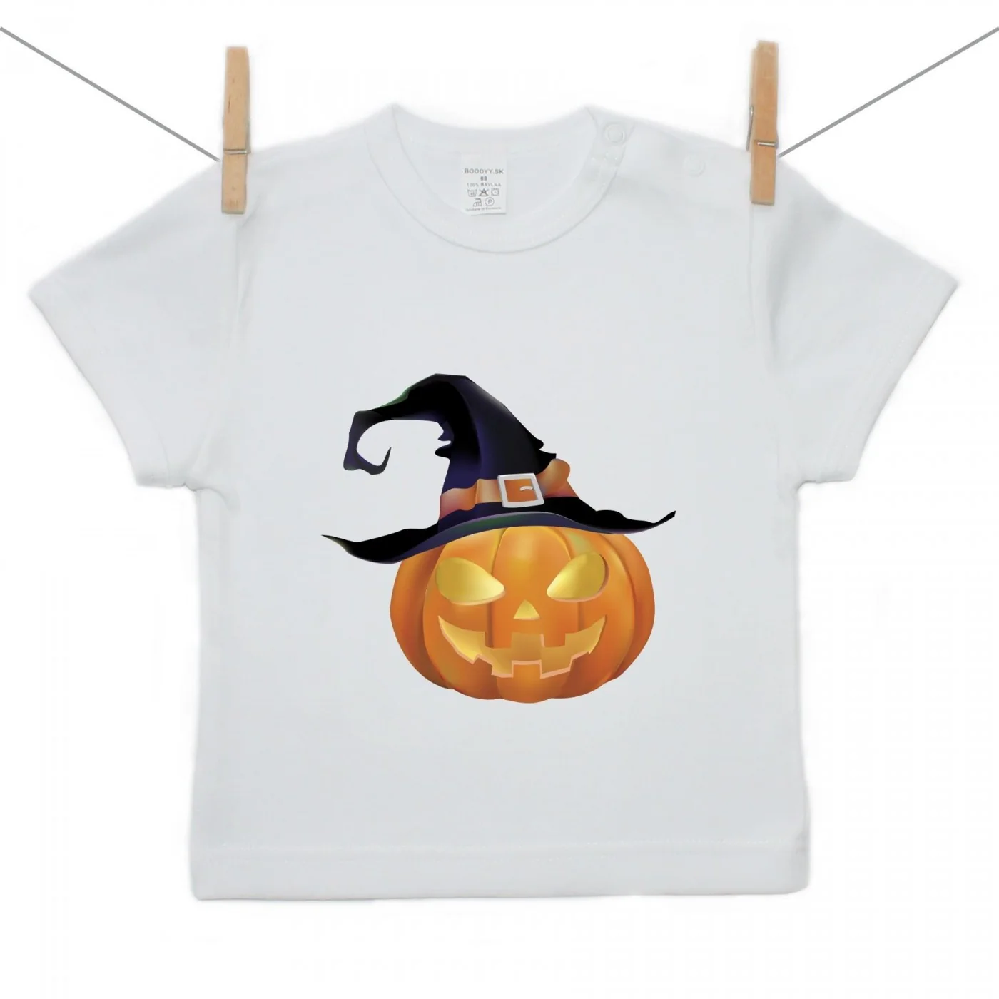 Boodyy Tričko s krátkym rukávom Halloween tekvica Veľkosť: 98