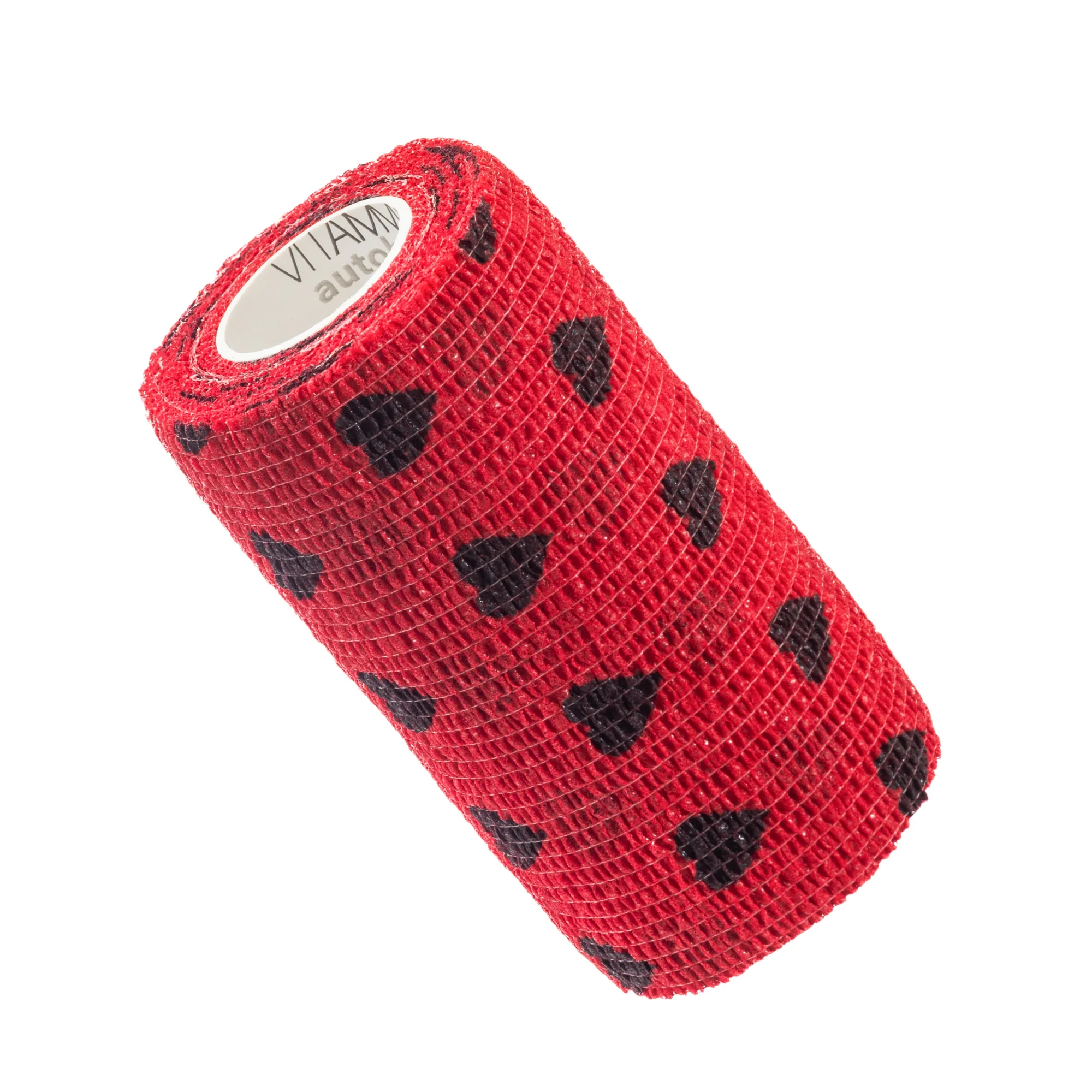 VITAMMY Autoband samolepiaca bandáž s potlačou srdiečka, červená 10x450 cm
