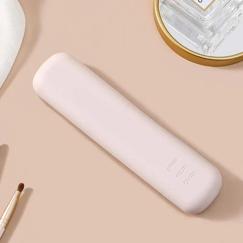 Livefy puzdro na kozmetické štetce Brushly, béžové