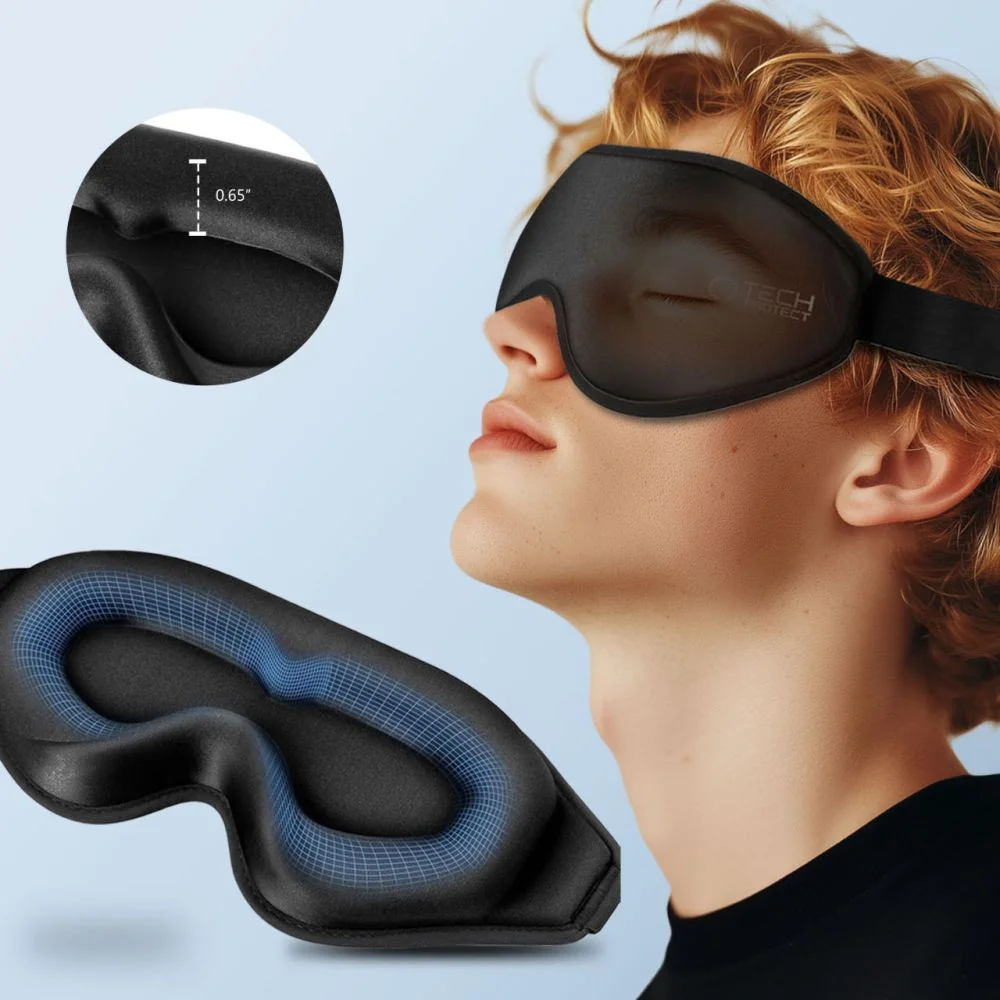 Tech-Protect Eyeshade maska na spanie, čierna