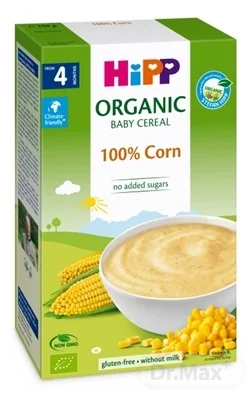 HiPP BIO BABY CEREAL Obilná KAŠA kukuričná 1×200 g, nemliečna kaša, 4m+
