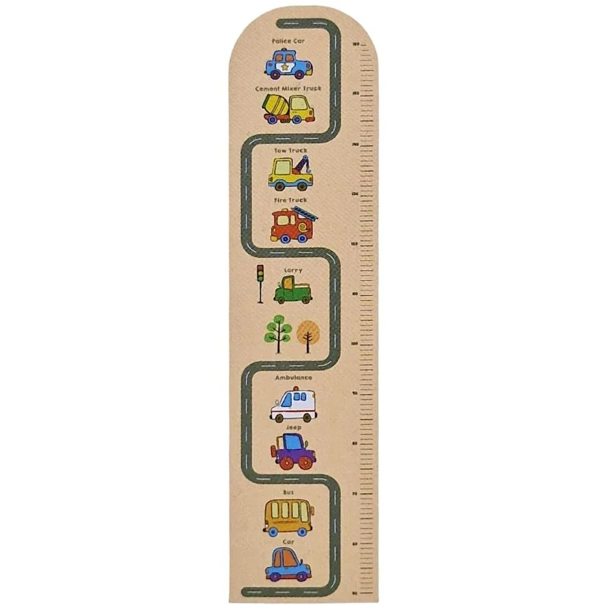 Detský meter na stenu autá 120cm