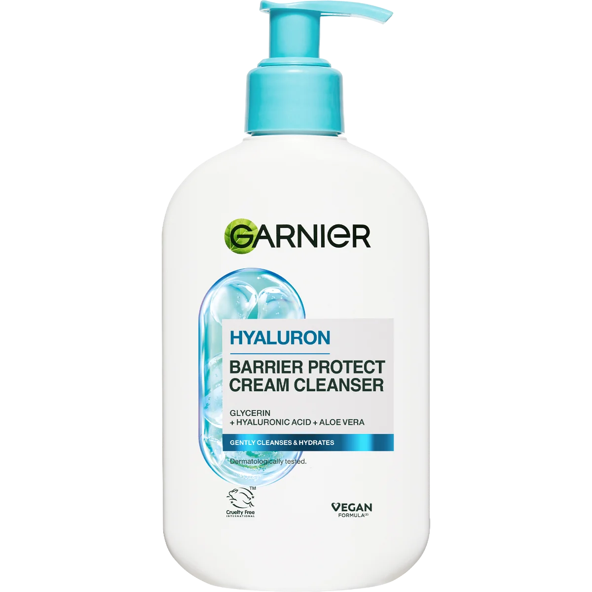 Garnier Skin Naturals upokojujúci čistiaci krém s kyselinou hyalurónovou a aloe vera 1×250 ml, čistiaci krém
