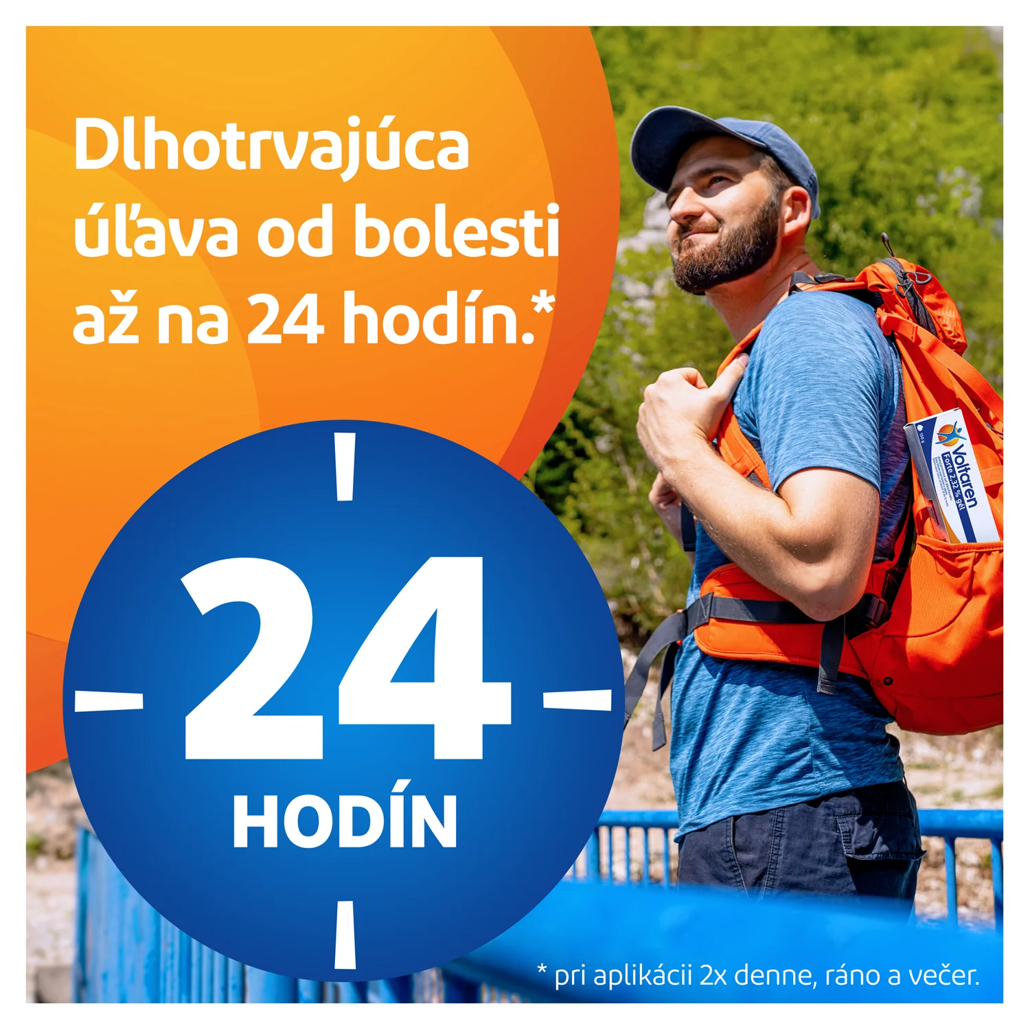 Voltaren Forte 2,32% gél 1x180 g, gél s diklofenakom na bolesť chrbta, svalov a kĺbov