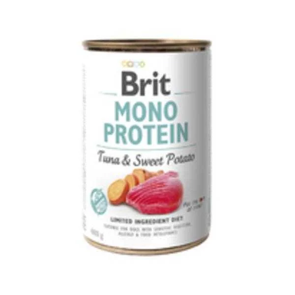 Brit Konzerva Mono Protein Tuna & Sweet Potato 400g 1×400 g, krmivo pre psy