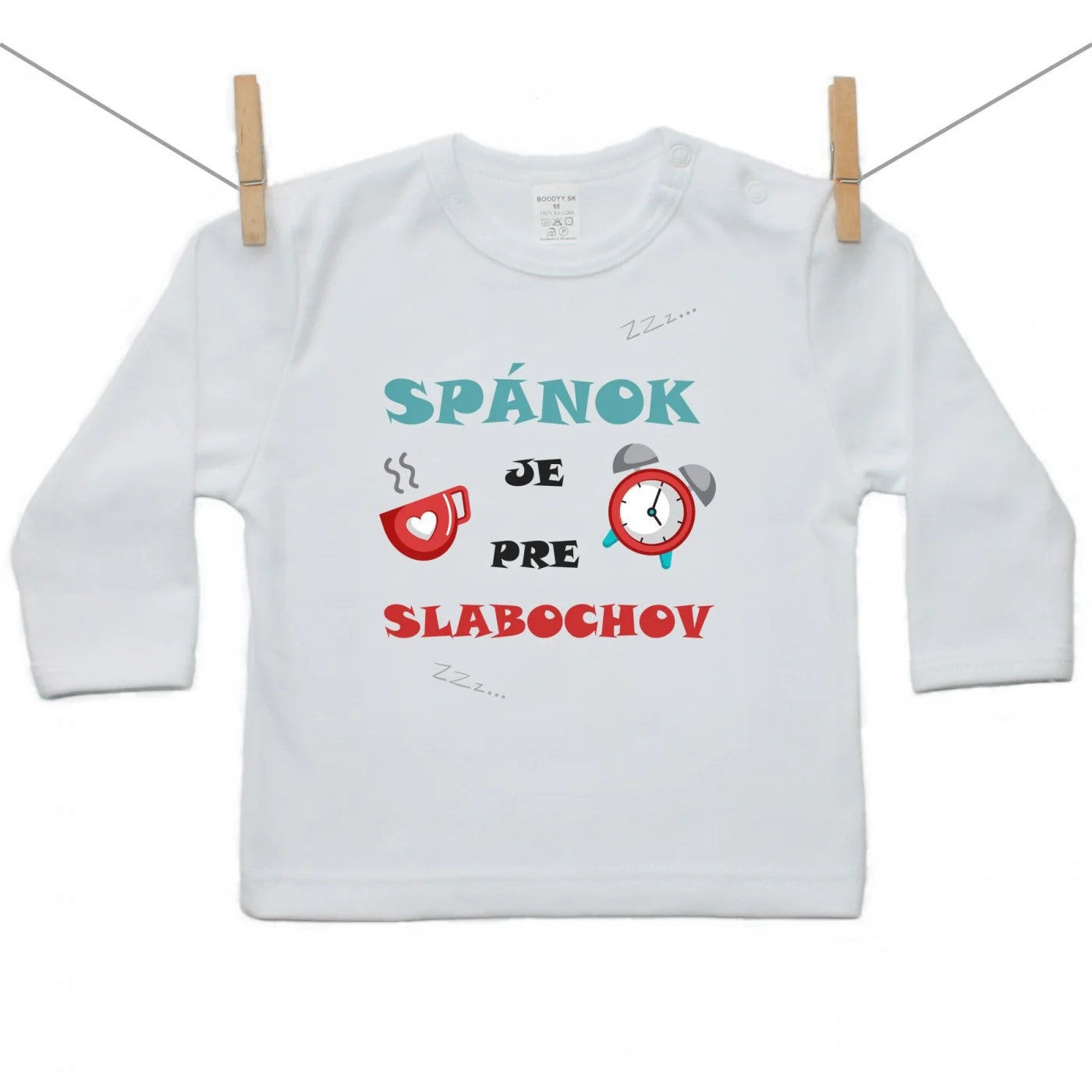 Boodyy Tričko s dlhým rukávom Spánok je pre slabochov Veľkosť: 110