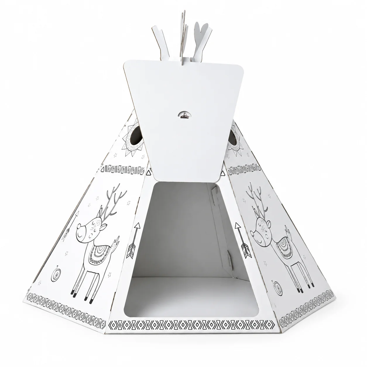 Detský kartónový domček- Teepee stan
