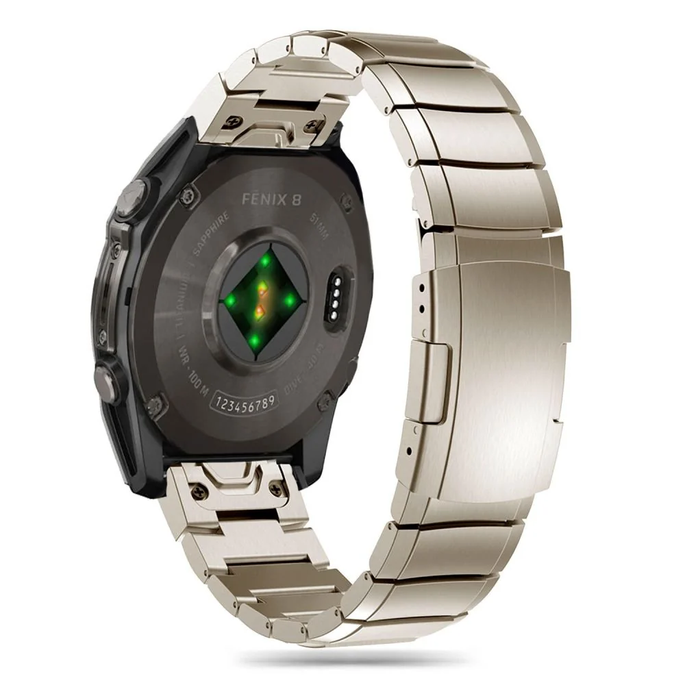 Tech-Protect Steelband remienok na Garmin Fenix 5 / 6 / 6 Pro / 7 / 8 47mm / E, titanium 47mm / E, titanium