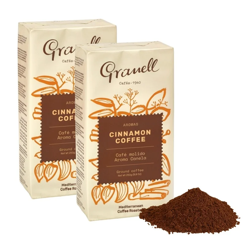GRANELL Cinnamon Coffee 2ks 2 x 250g (100% Arabica)