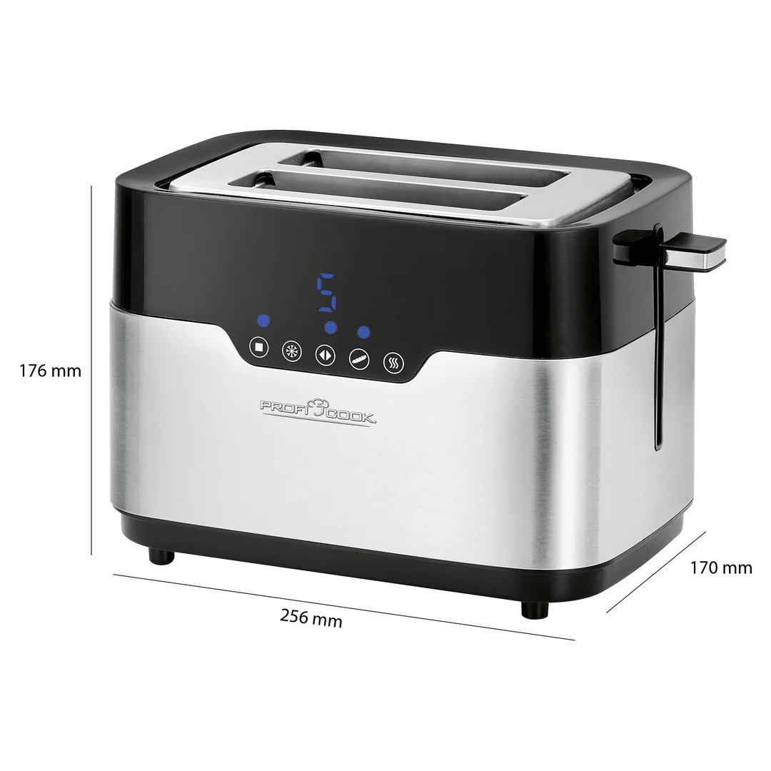ProfiCook TA 1170 digitálny hriankovač z nerezovej ocele, 920 W
