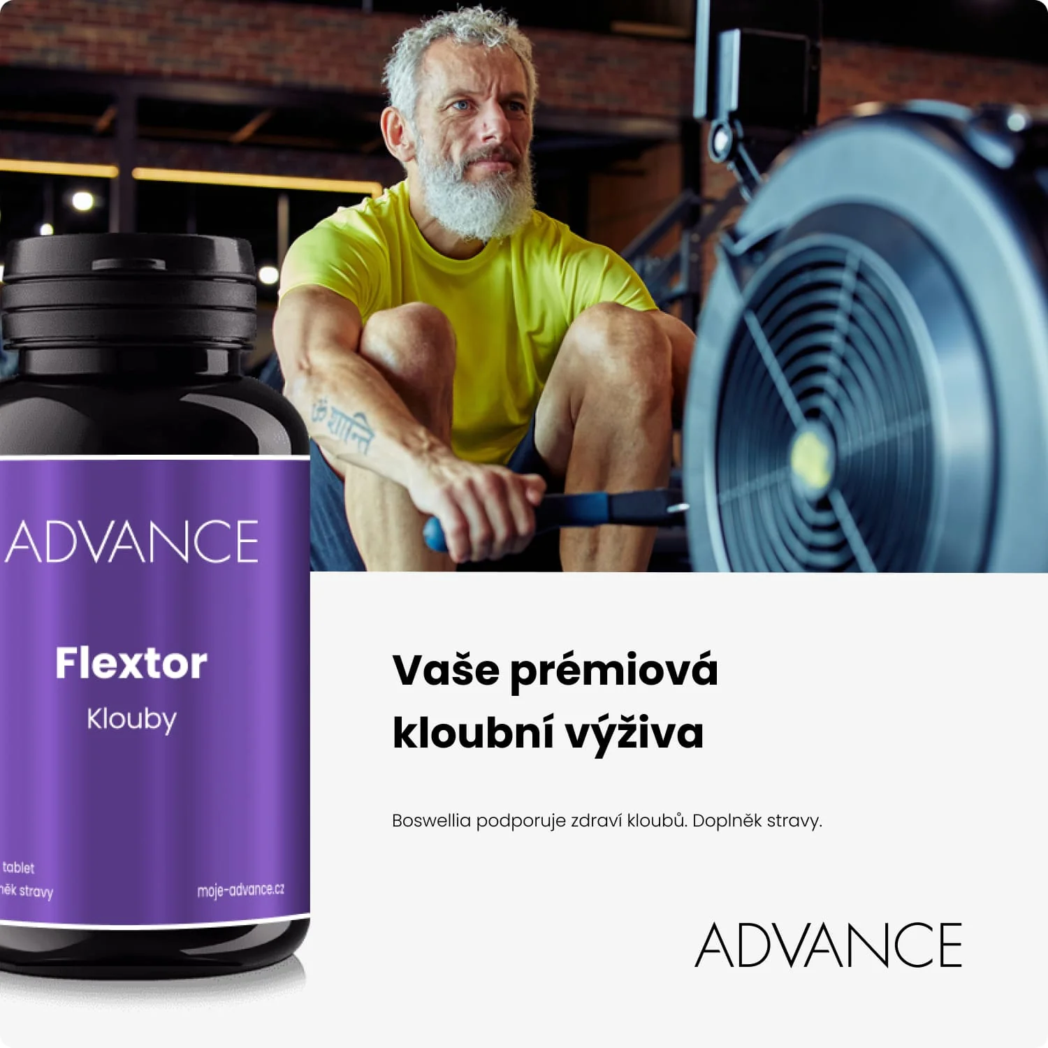 ADVANCE Flextor 120 tabliet - kĺby 1×120 tbl, výživový doplnok