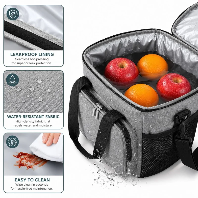 Livefy termotaška Fresh 15l, sivá