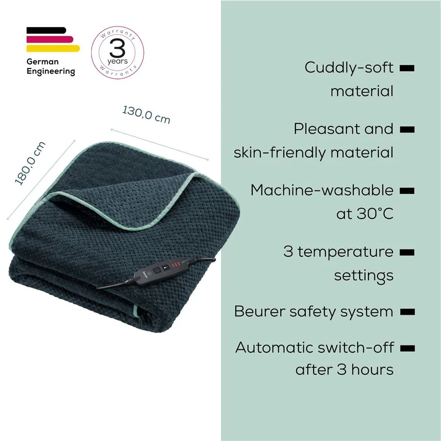 Vyhrievacia deka BEURER HD 65 Dark Grey (limitovaná edícia26)