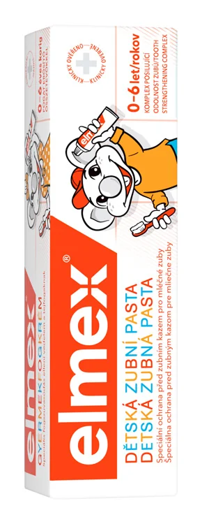 ELMEX DETSKÁ ZUBNÁ PASTA 1×50 ml, posilňuje zubnú sklovinu a odolnosť