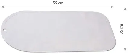 BABYONO Podložka protišmyková do vane biela 55x35 cm 1×1 ks, protišmyková podložka