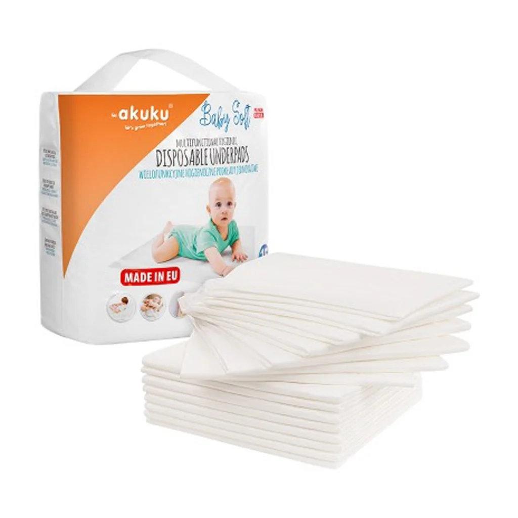 Jednorazové hygienické podložky Akuku Baby Soft 40x60cm 15ks ,