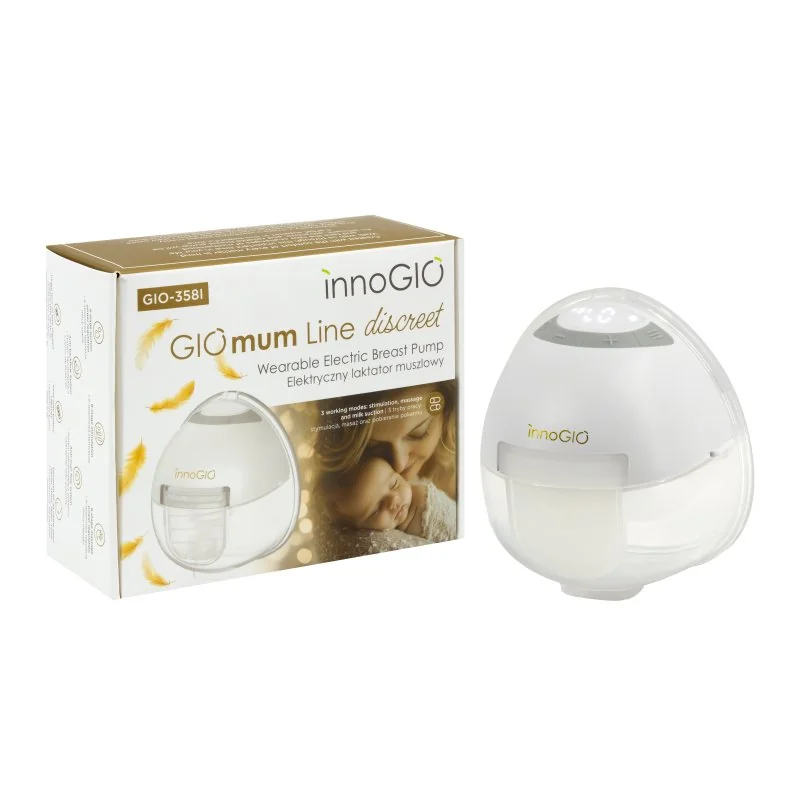 innoGIO prenosná elektrická odsávačka materského mlieka GIOmum Line Discreet Single