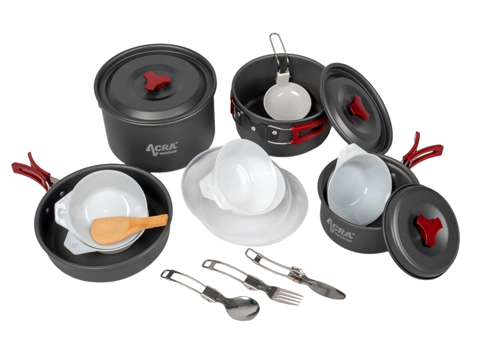 Sada riadu Acra C22 camping set alluminium pre 3-4 osoby 05-C22