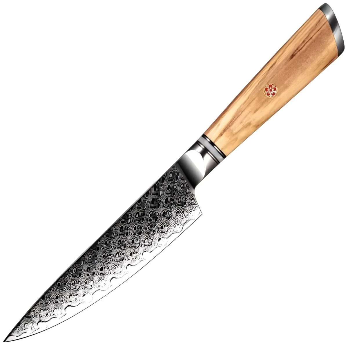 Damaškový kuchynský nôž Hisano-Utility 24cm, čepeľ 12,5cm
