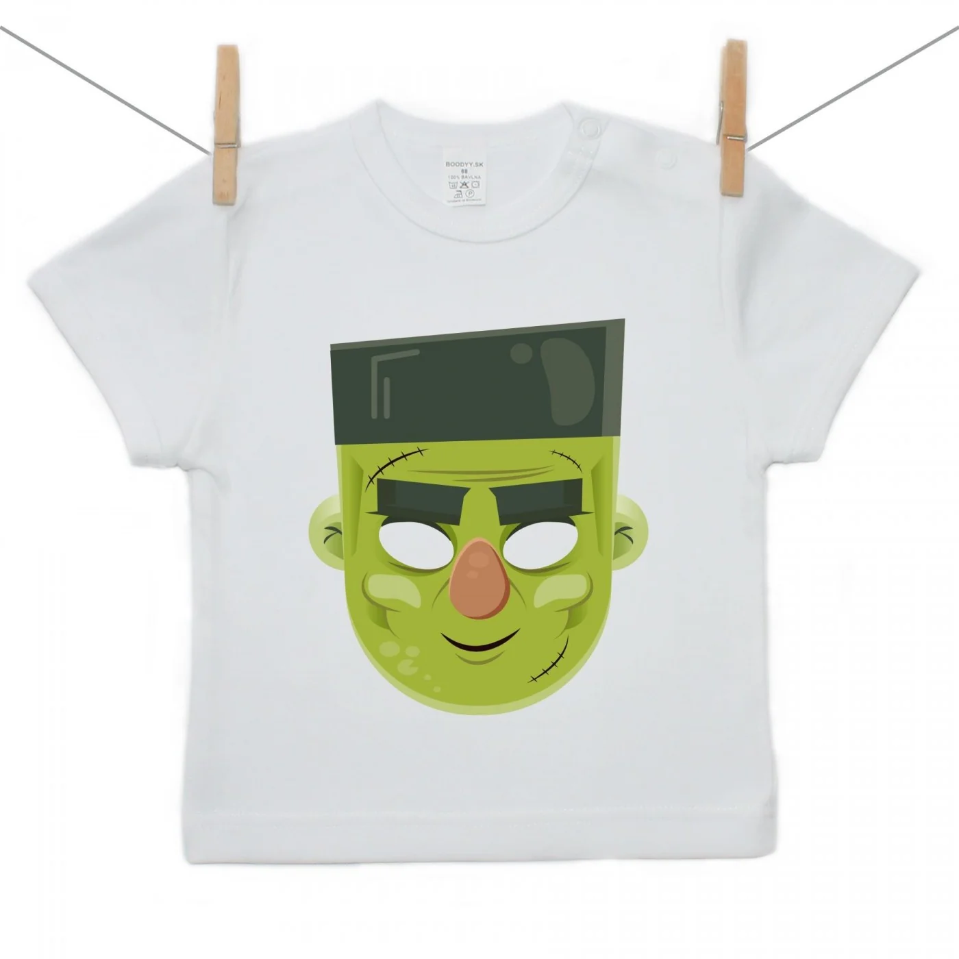 Boodyy Tričko s krátkym rukávom Halloween maska Veľkosť: 98