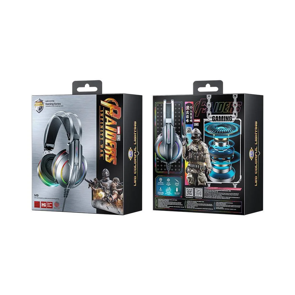 Herné Around-Ear slúchadlá USB Gaming - Sivá 1 x 1 kus, model M9