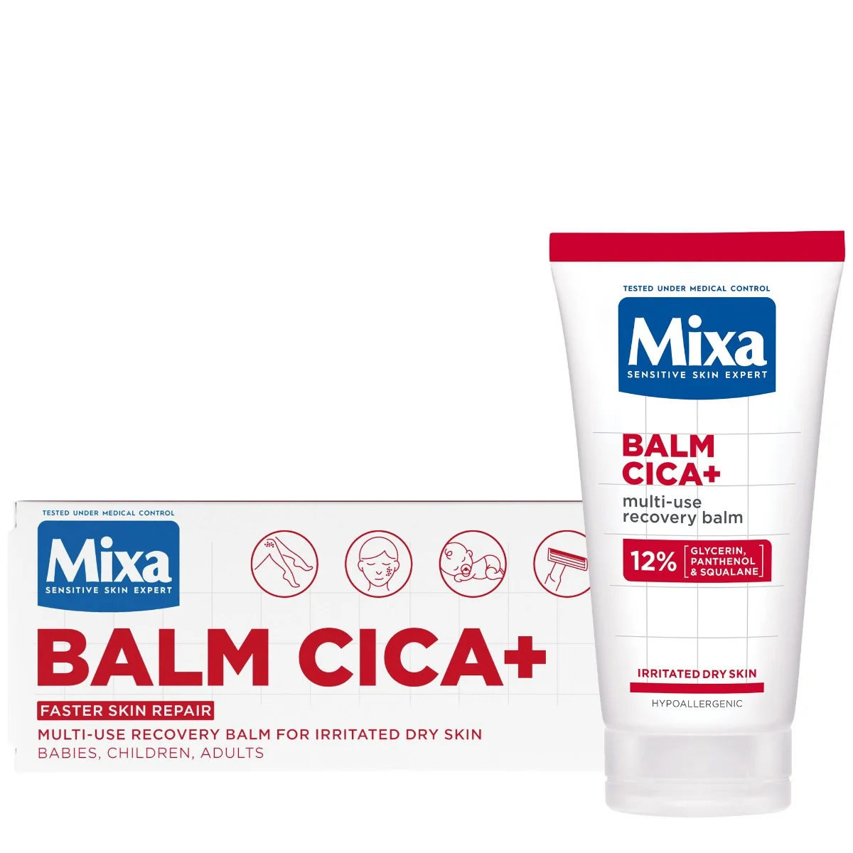 Mixa Balm Cica+, multifunkčný regeneračný balzam 50 ml