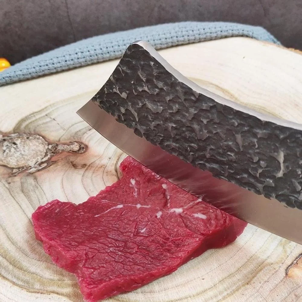 Kuchynský sekací nôž Kanuma-Hnedá 1 ks, uhlíková oceľ