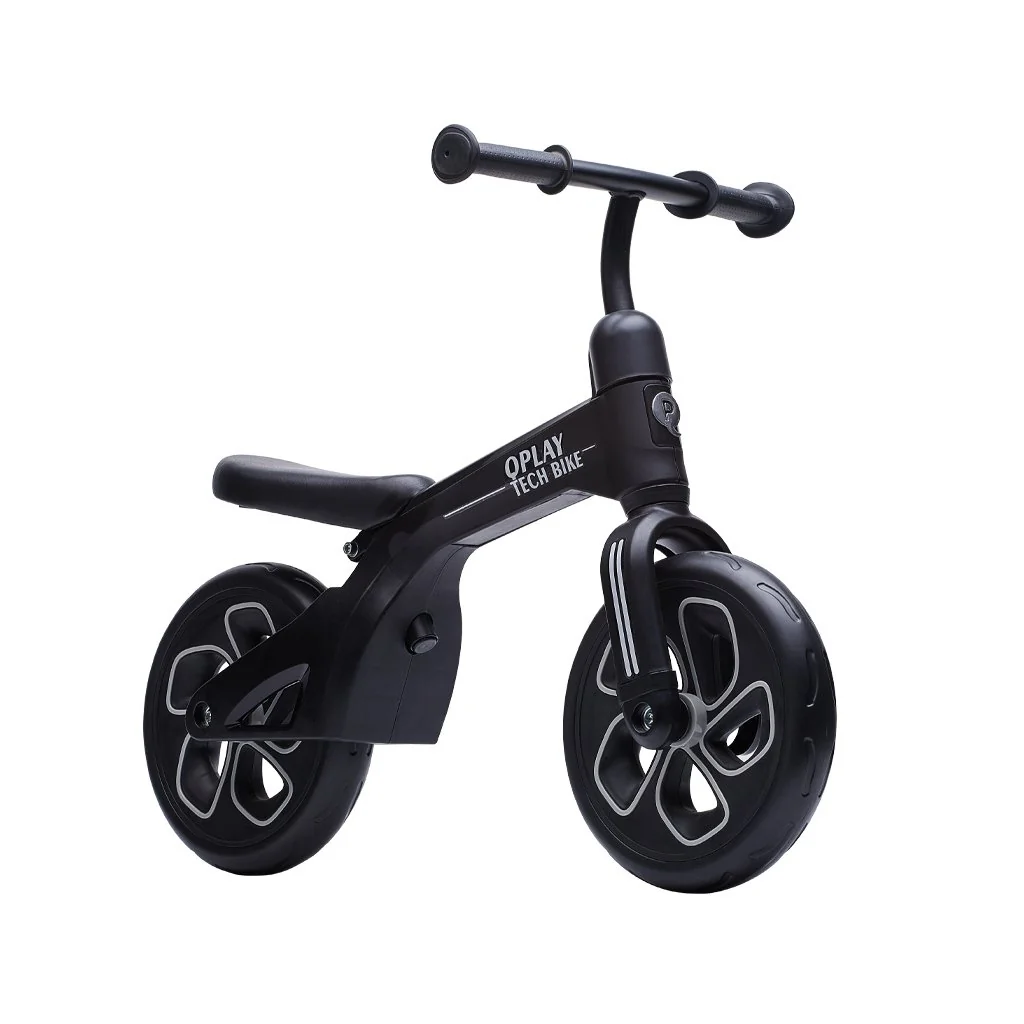 Odrážadlo Tech Black, vek 2 - 4 roky, do 30 kg