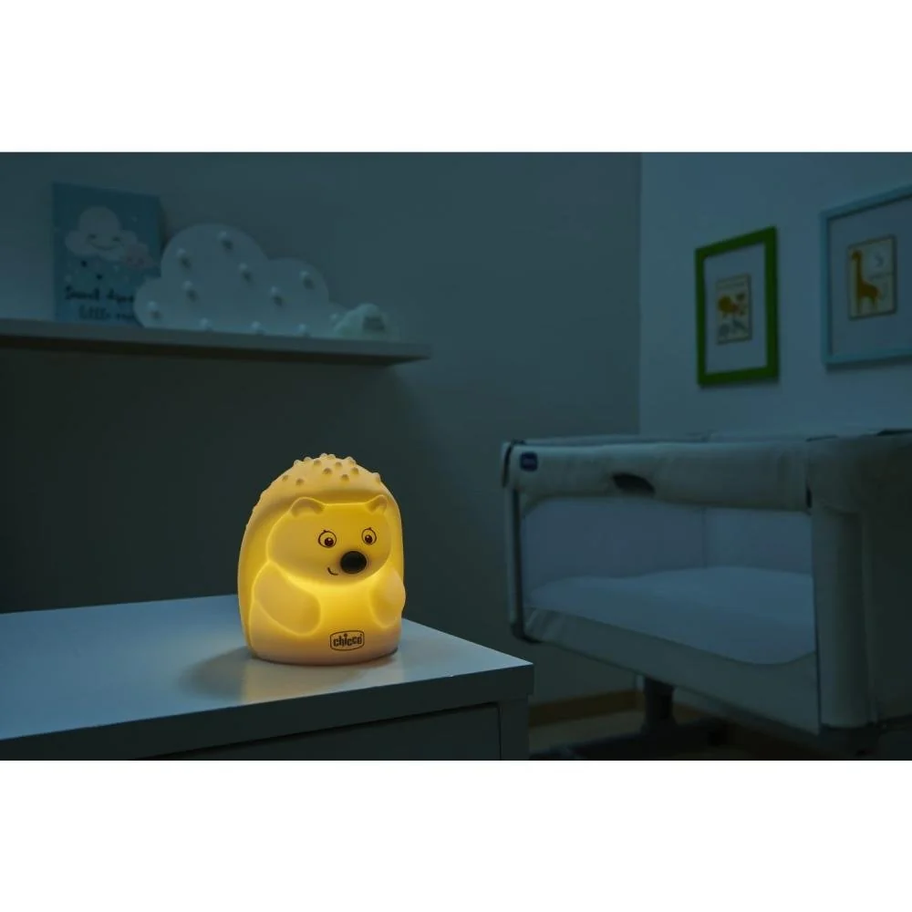 Chicco Soft Lamp Ježko – silikónové nočné svetielko