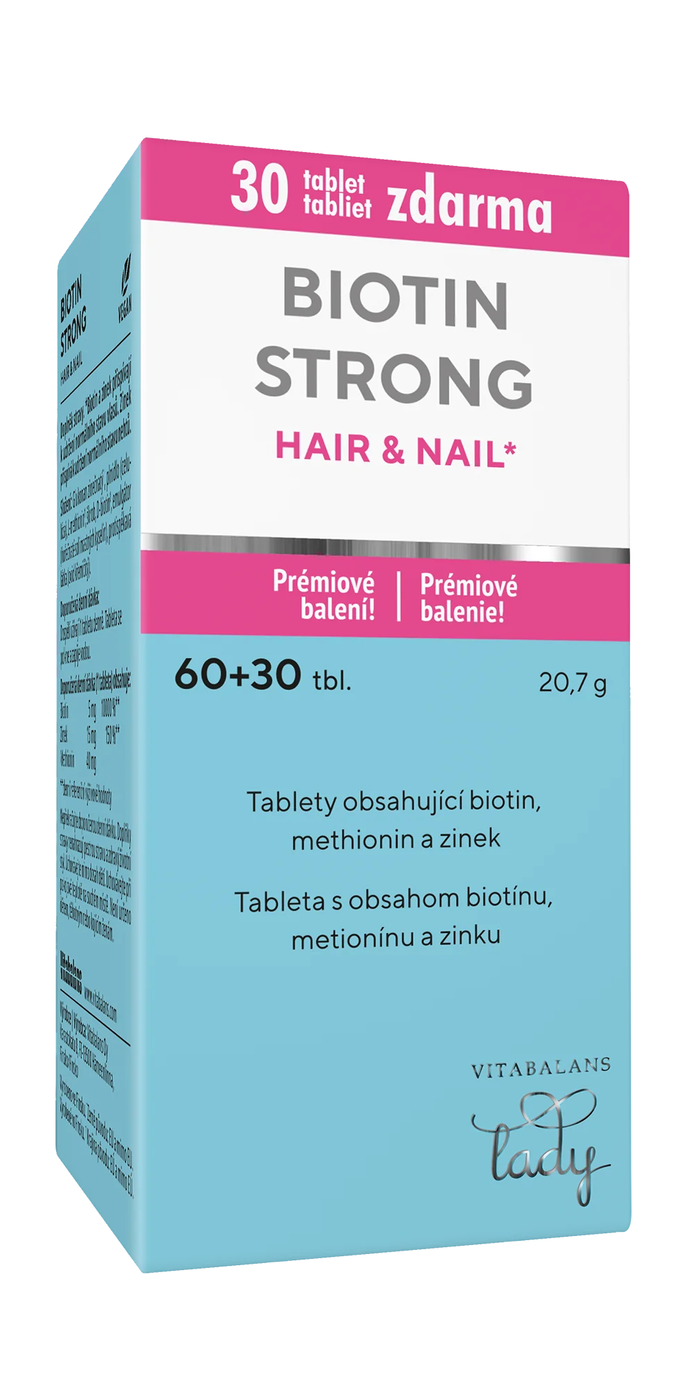BIOTIN STRONG HAIR&NAIL 1×90 tbl, výživový doplnok