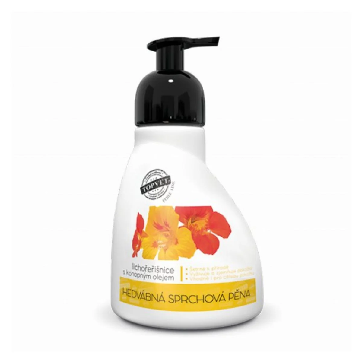 Sprchová pena kapucínka s konopným olejom 300 ml - Green idea