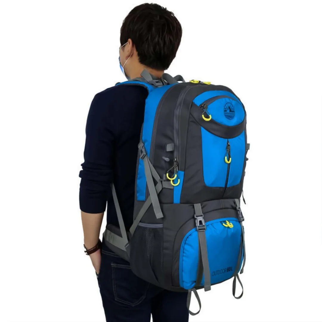 MG Outdoor turistický batoh 60L, modrý