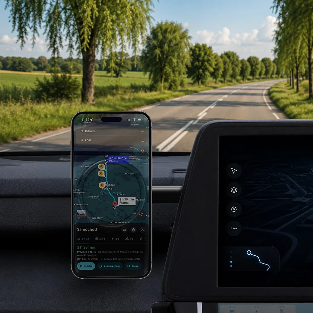 Blavec BH-24B MagSafe magnetický držiak na mobil do auta, čierny