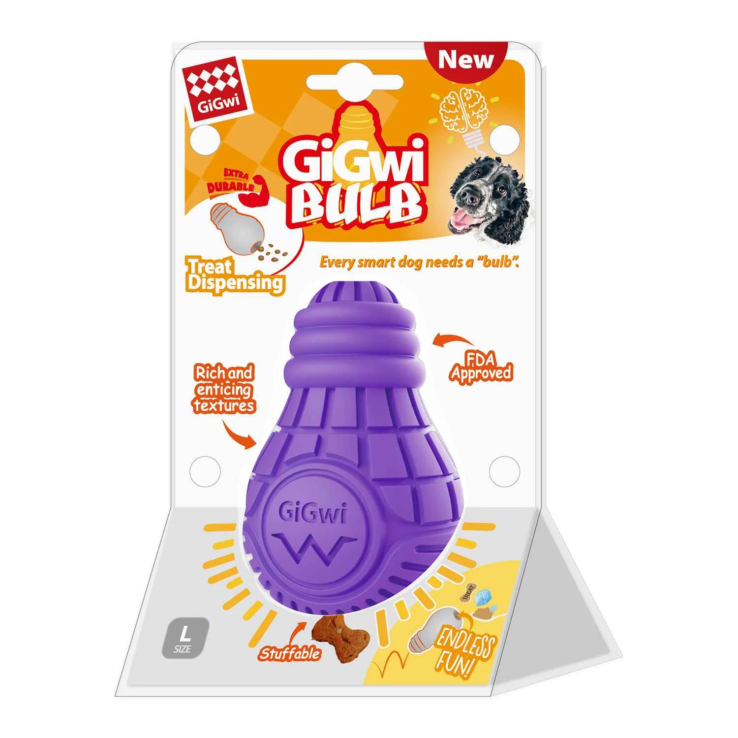 GiGwi Gigwi treat žiarovka
Gumová fialová L 1×1 ks