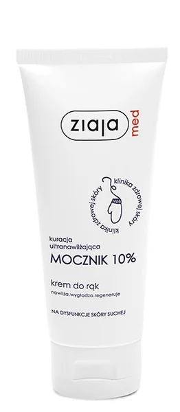 Ziaja Med Urea - krém na ruky s 10% ureou na dysfunkcie suchej kože 1×100 ml, krém na ruky