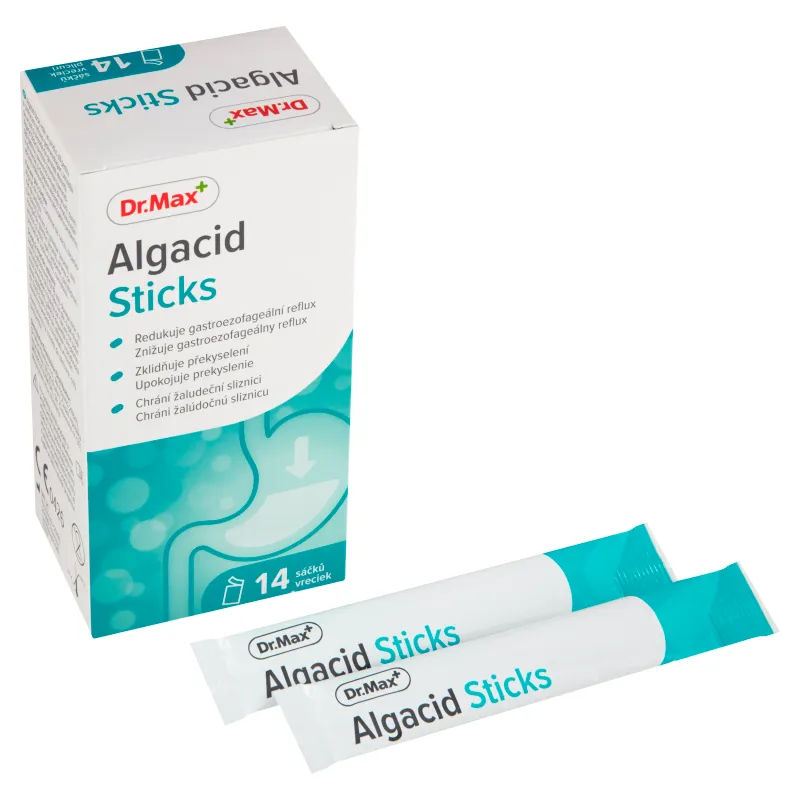 Dr.Max Algacid Sticks 1×14 vreciek, proti žalúdočným ťažkostiam