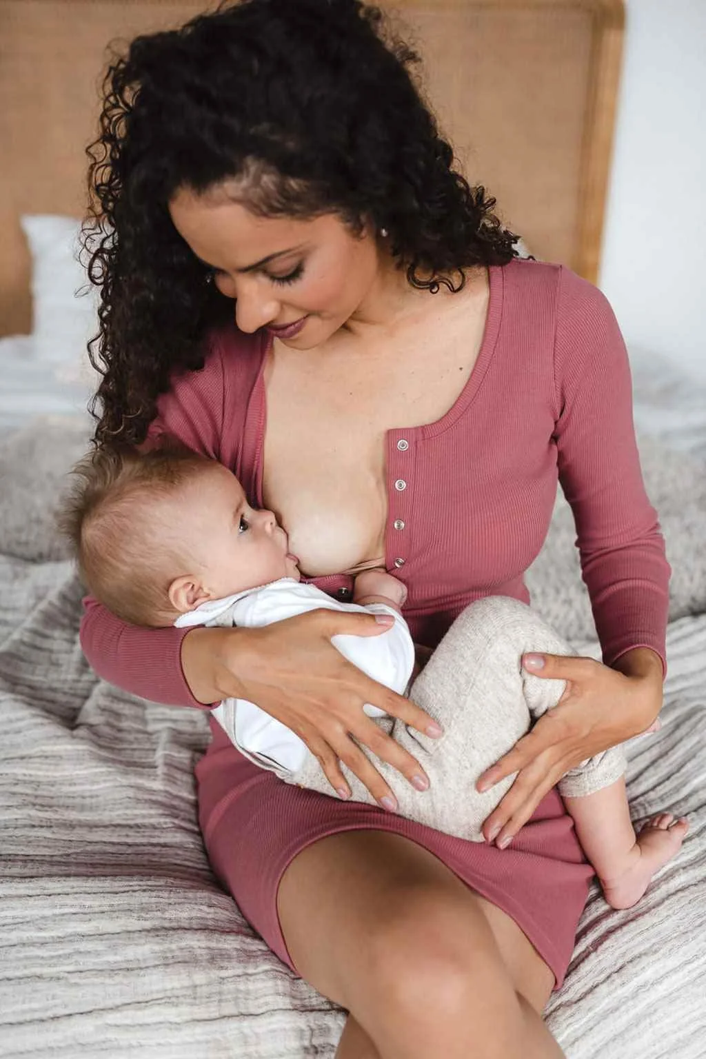 Tehotenské a dojčiace šaty rebrované Tummy milk & love čierna L,