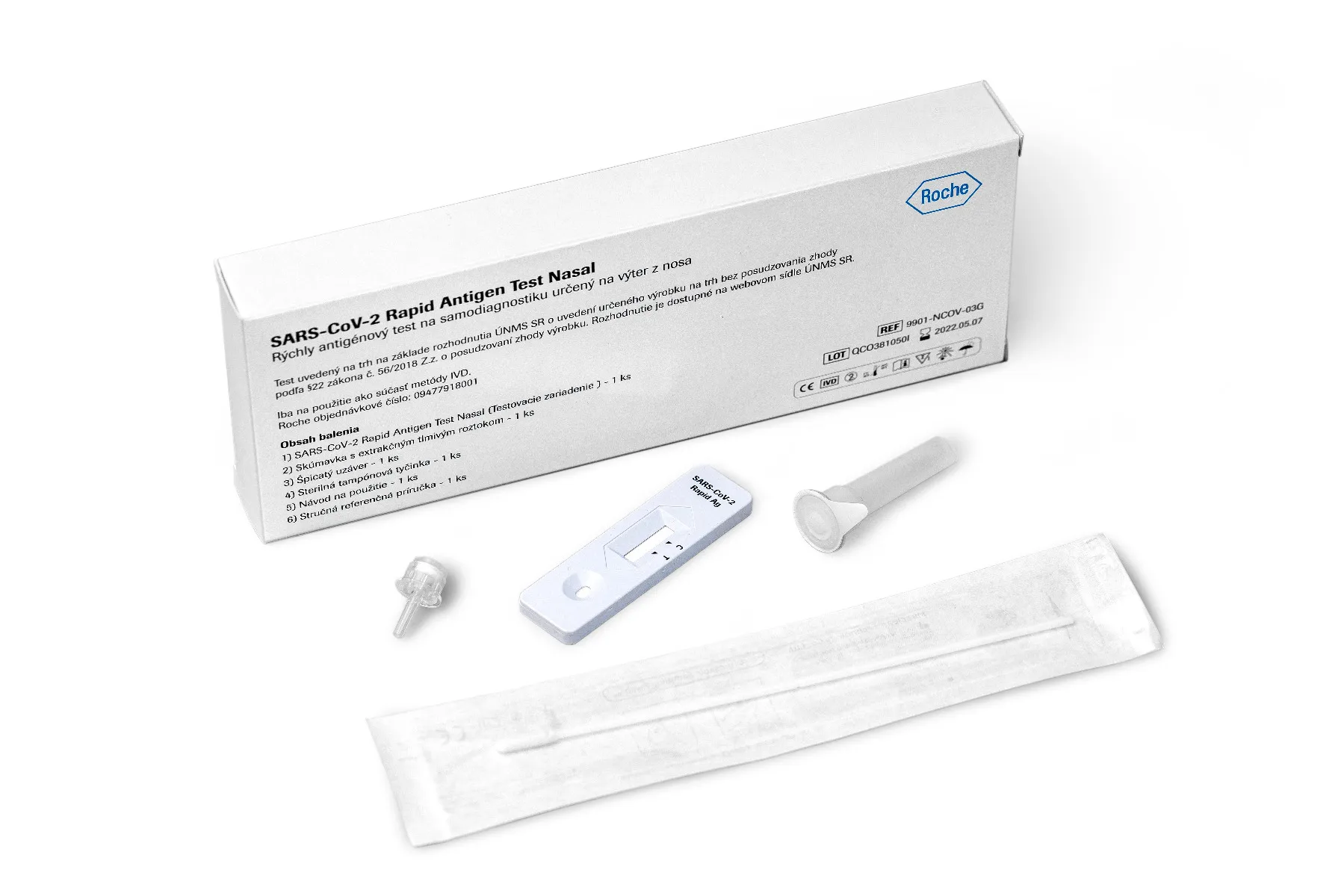 SARS-CoV-2 Rapid Antigen Test Nasal 1×1 ks, kit - 1 sada na testovanie