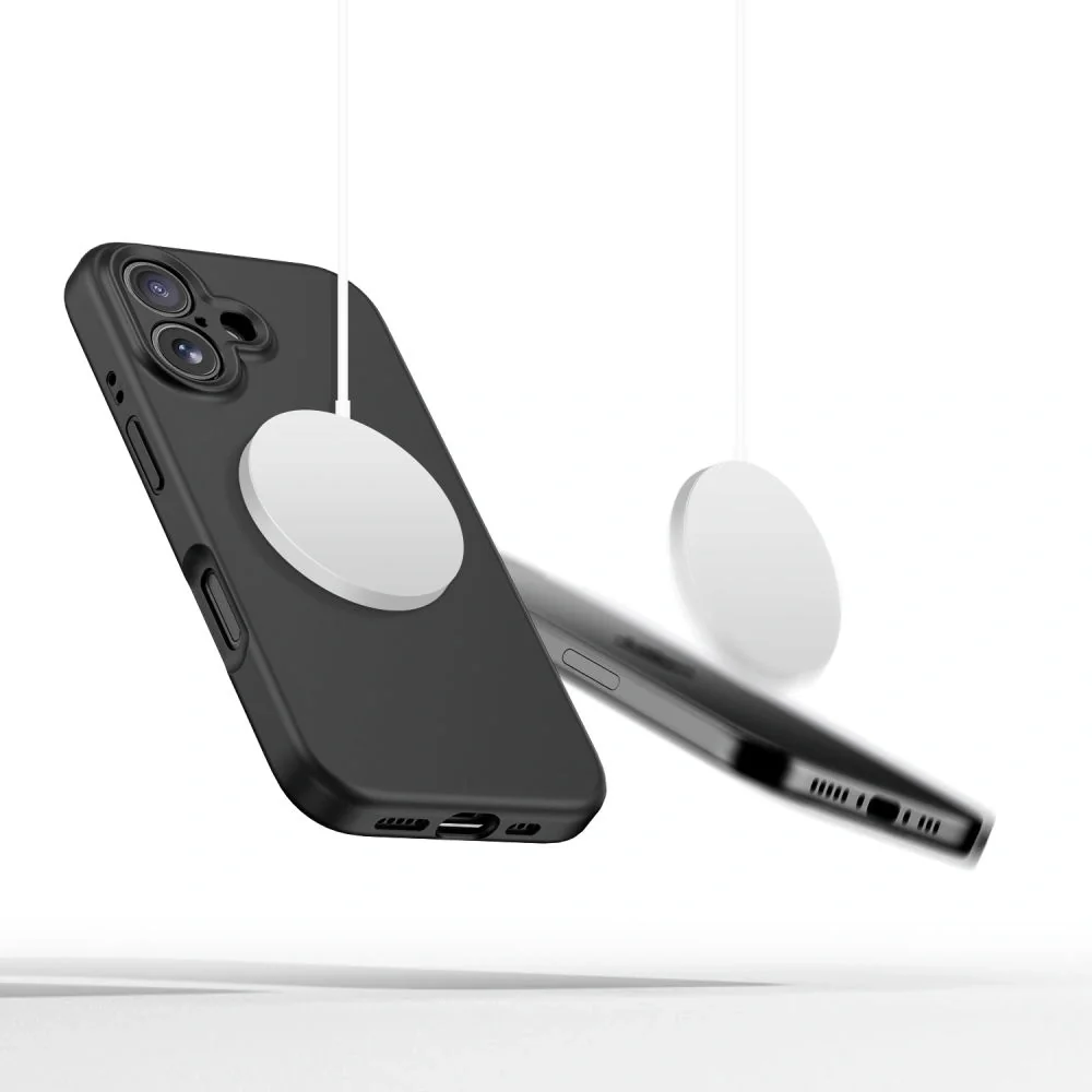 Tech-Protect Liquid Silicone MagSafe kryt na iPhone 16e, čierny