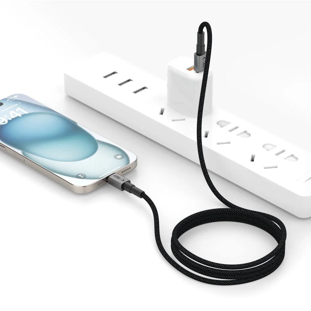 Tech-Protect Ultraboost DNA kábel USB-C / Lightning PD 27W / 3A 2m, šedý dý