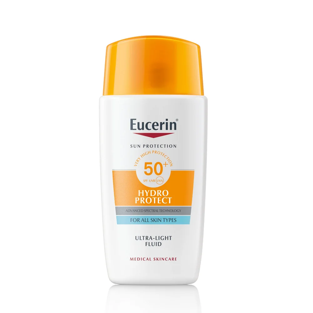 Eucerin SUN Ultra ľahký fluid na tvár HYDRO PROTECT SPF 50+ 1×50 ml, ochranná emulzia