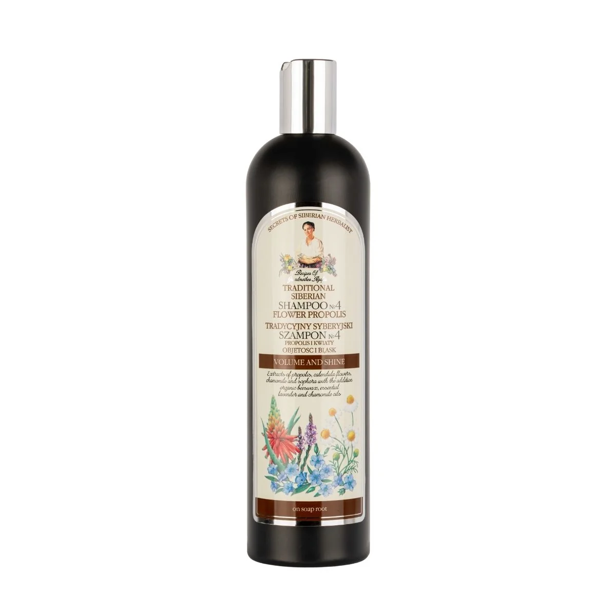 Šampón na vlasy №4  – kvetový propolis - 550 ml - Babička Agafia